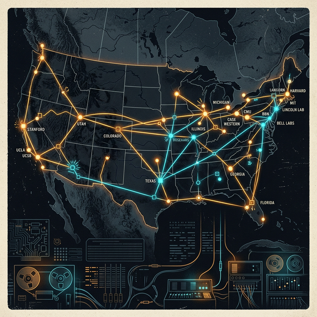 ARPANET 网络概念图